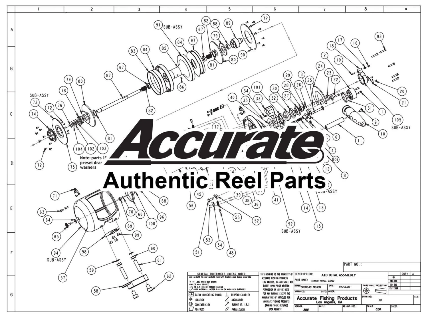 ATD 50W SPOOL SHAFT(Accurate Part L 918) 3 ATD 50W SPOOL SHAFT(Accurate Part L 918)